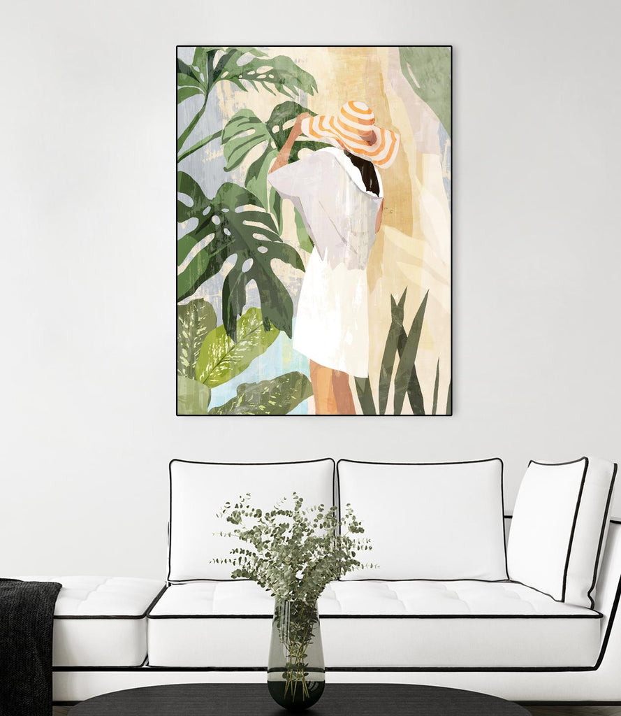 Plant Lady III par PI Studio sur GIANT ART - botanique verte tropicale