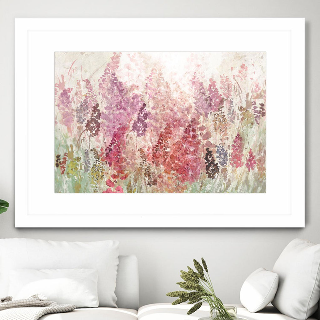 Summer Haze by Ruth Palmer on GIANT ART - pink flowers