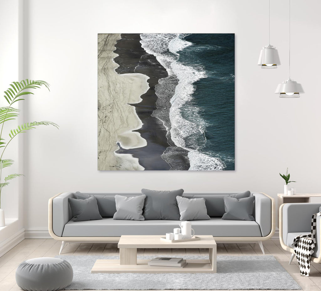 Molenaar - Running Waves par 1X sur GIANT ART - paysage gris