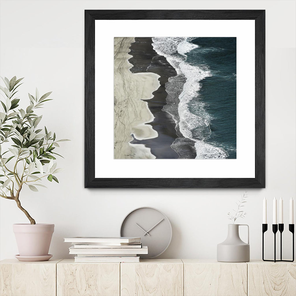 Molenaar - Running Waves par 1X sur GIANT ART - paysage gris