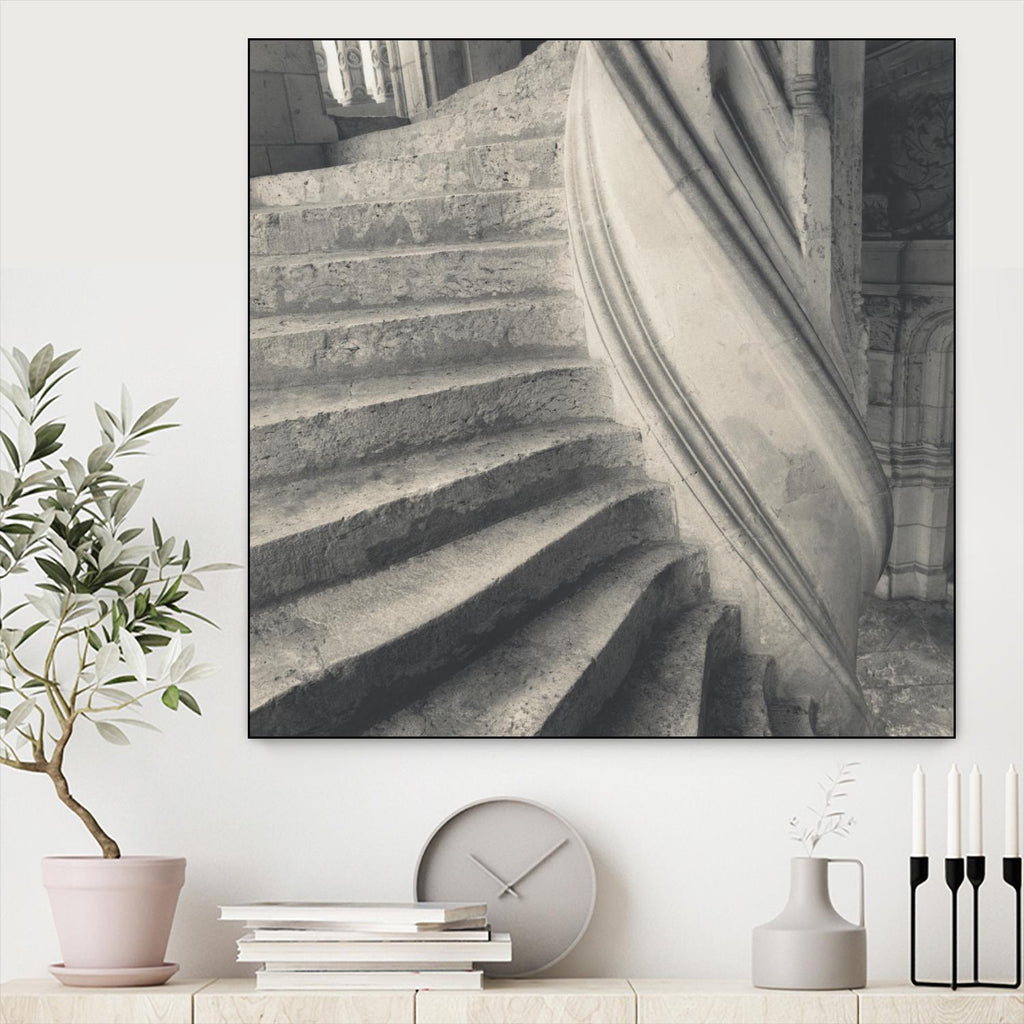 Descending I by YK Studios 1X on GIANT ART - escalier architectural gris