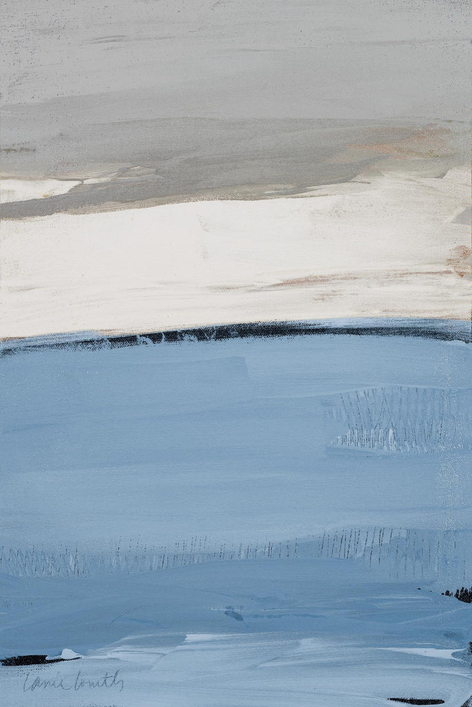 Blue Flatlands I de Lanie Loreth sur GIANT ART - abstrait 