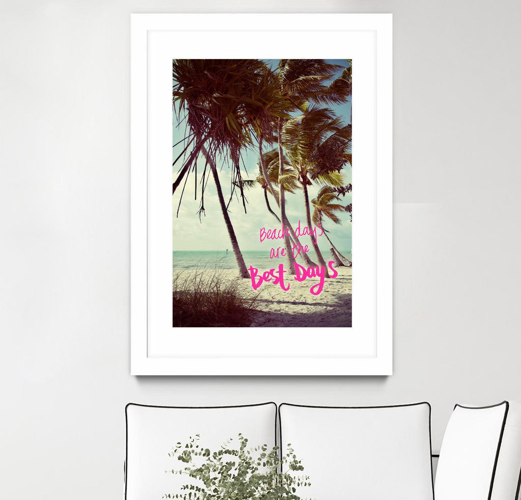 Best Beach Days by Debbie O'dell on GIANT ART - coastal typography