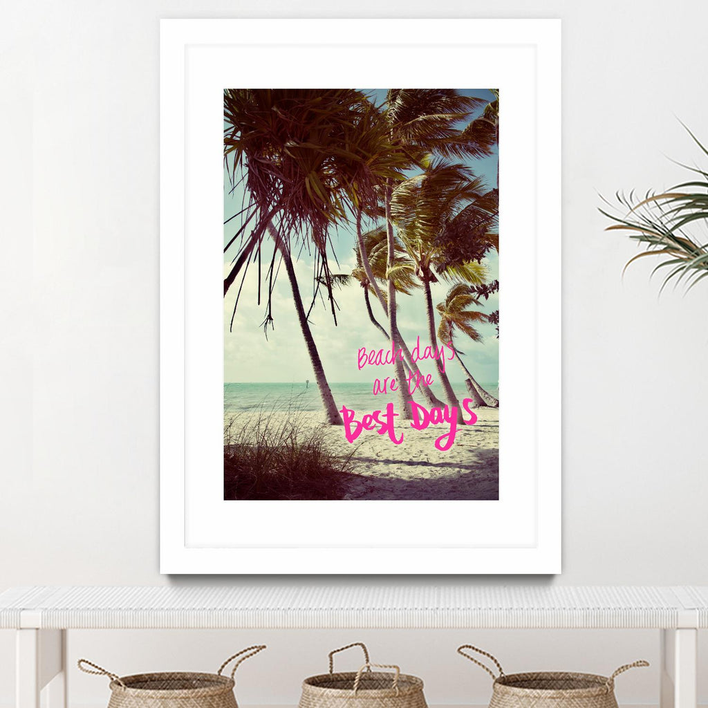 Best Beach Days by Debbie O'dell on GIANT ART - coastal typography