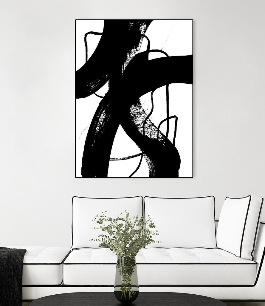 BlackThoroughfares I de Lanie Loreth sur GIANT ART - blanc noir et blanc
