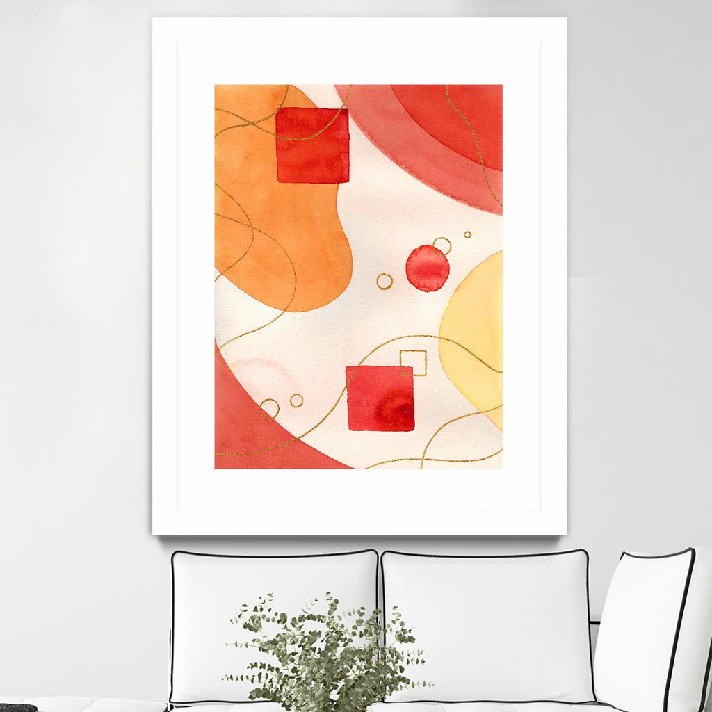 Orange Mood par Amaya sur GIANT ART - abstrait orange