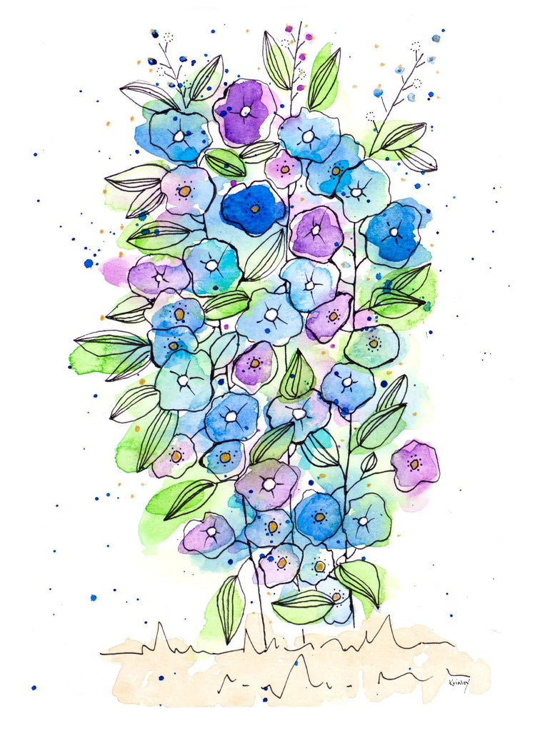 So Much Happiness de Krinlox sur GIANT ART - multi floral
