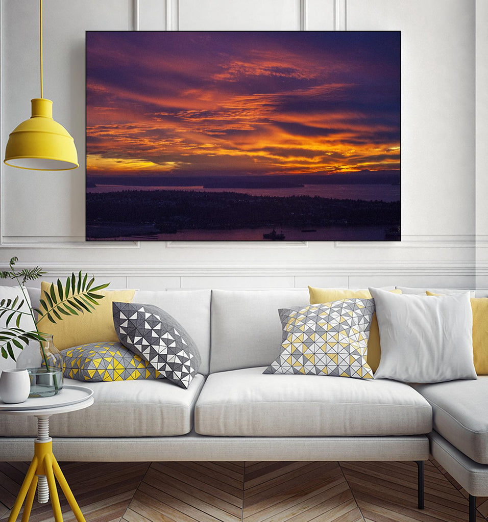 Ameythest Views par Aaron Matheson sur GIANT ART - paysage orange