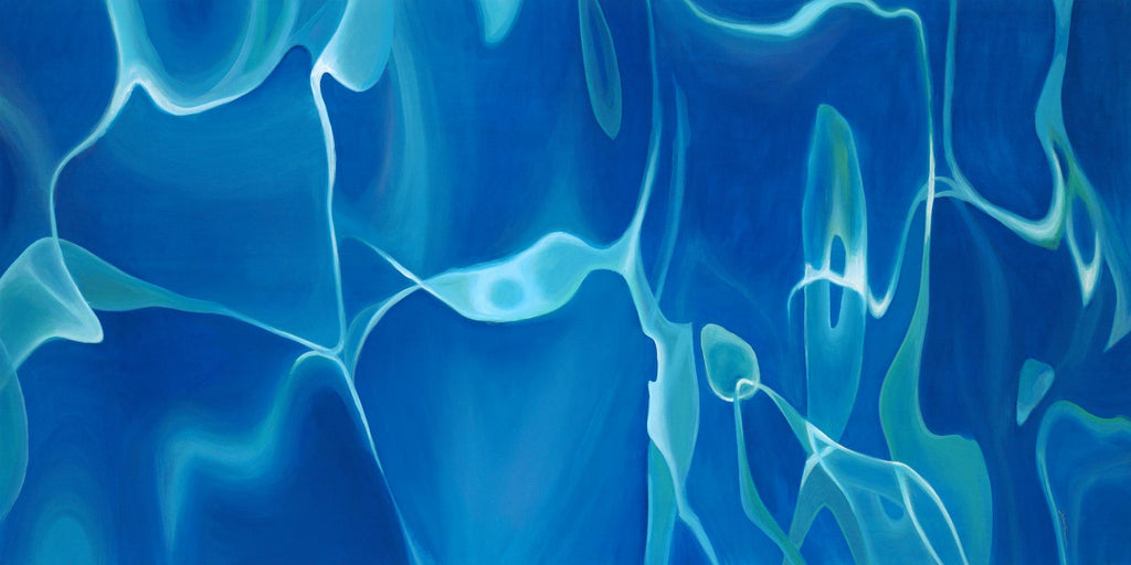 Deep Dive de Liz Jardine sur GIANT ART - abstrait bleu