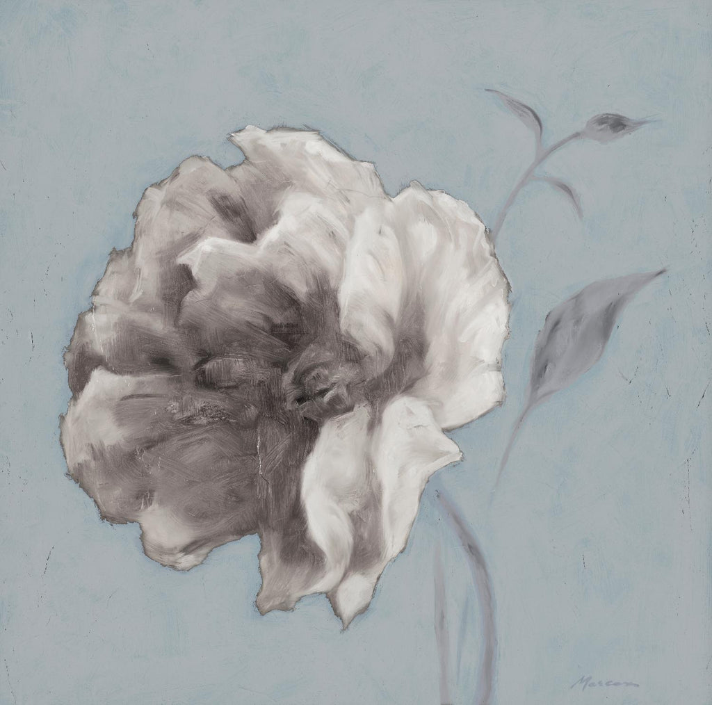 FLORAL SYMPOSIUM II par JUIANNE MARCOUX sur GIANT ART - bleu floral floral