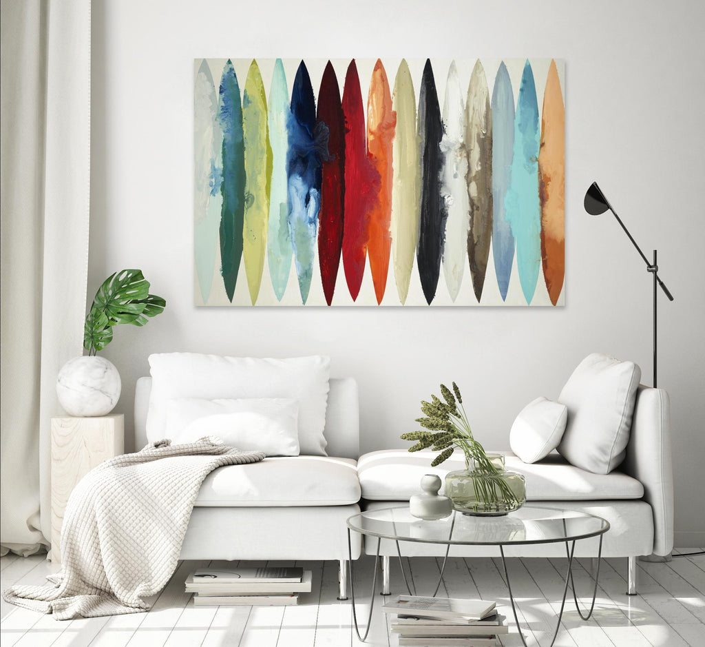 Even Flow by Randy Hibberd on GIANT ART - red abstract surf