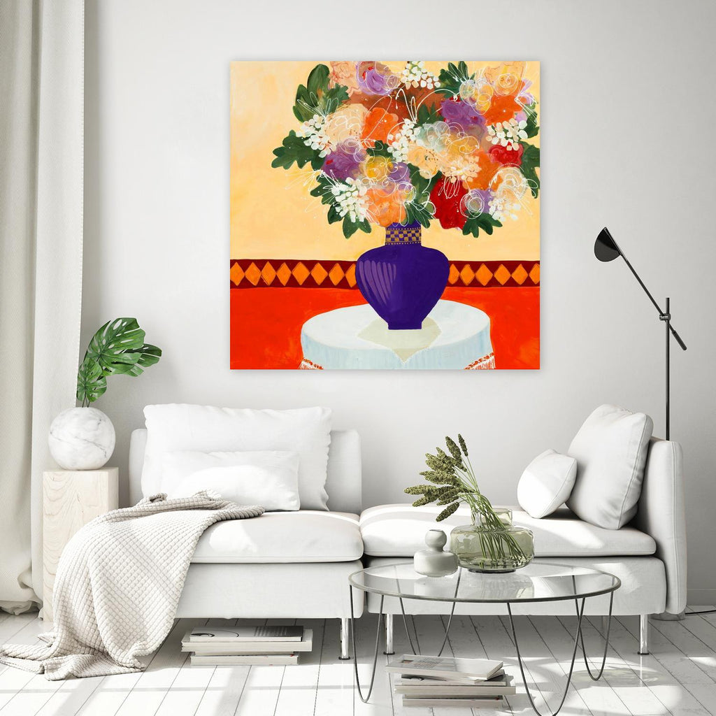 Taking In The Joy par Ruth Fromstein sur GIANT ART - bouquet floral d'oranges