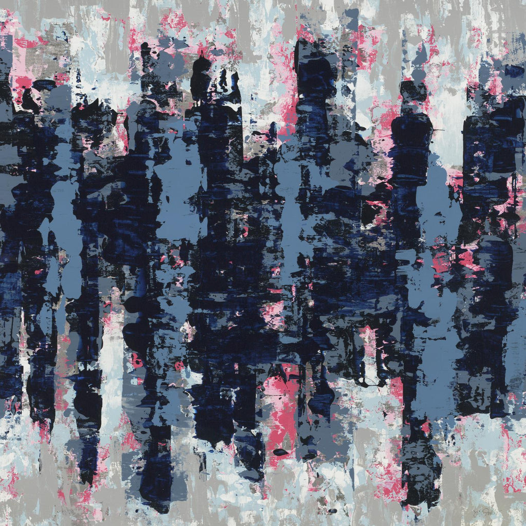 Veiled Heat de Jeff Iorillo sur GIANT ART - blues abstrait