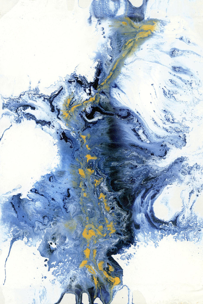 UNTITLEDIV de LIZ Jardine sur GIANT ART - abstrait bleu