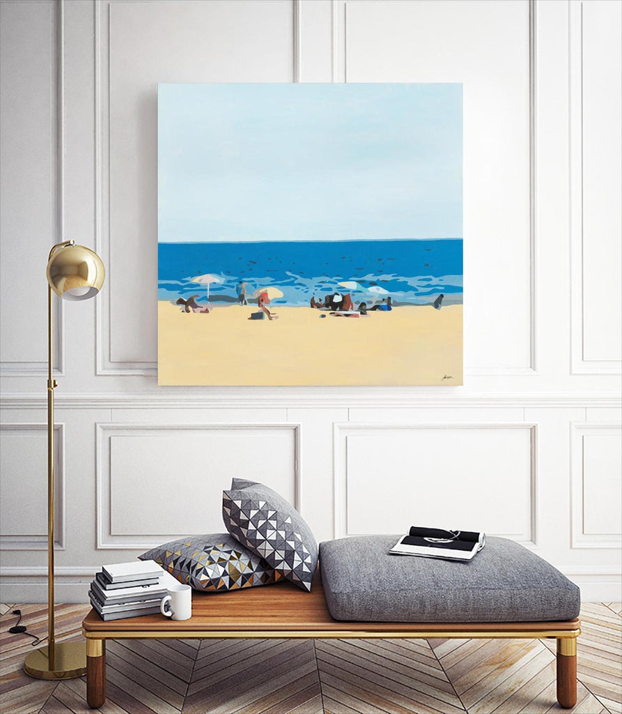 A Day At The Beach by Beth Ann Lawson on GIANT ART - beige coastal sand