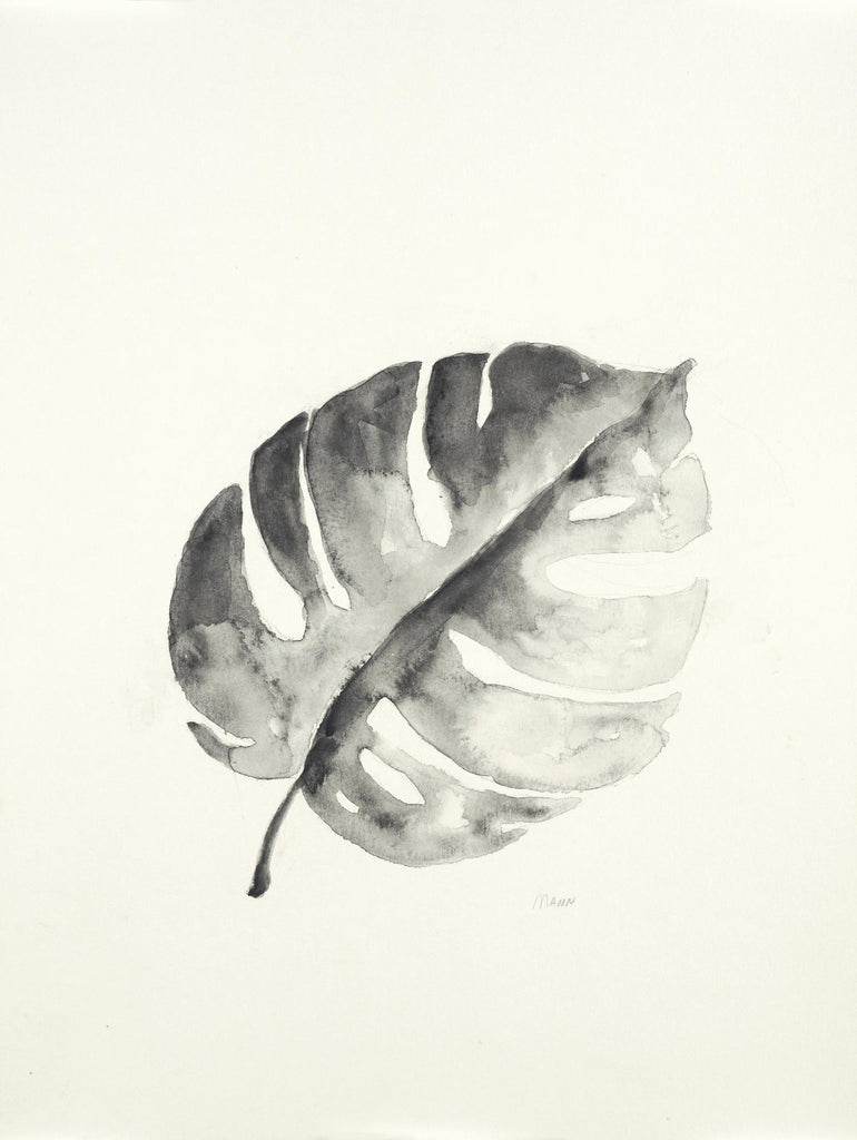 Palmier noir et blanc I par Patti Mann sur GIANT ART - botanique grise