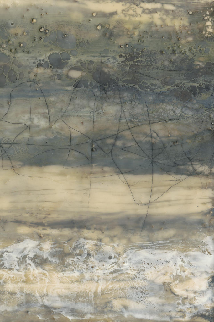 Earthen Lines II par Jennifer Goldberger sur GIANT ART - abstrait brun