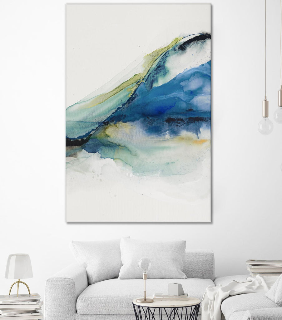 Terrain abstrait IV par Sisa Jasper sur GIANT ART - aquarelle verte