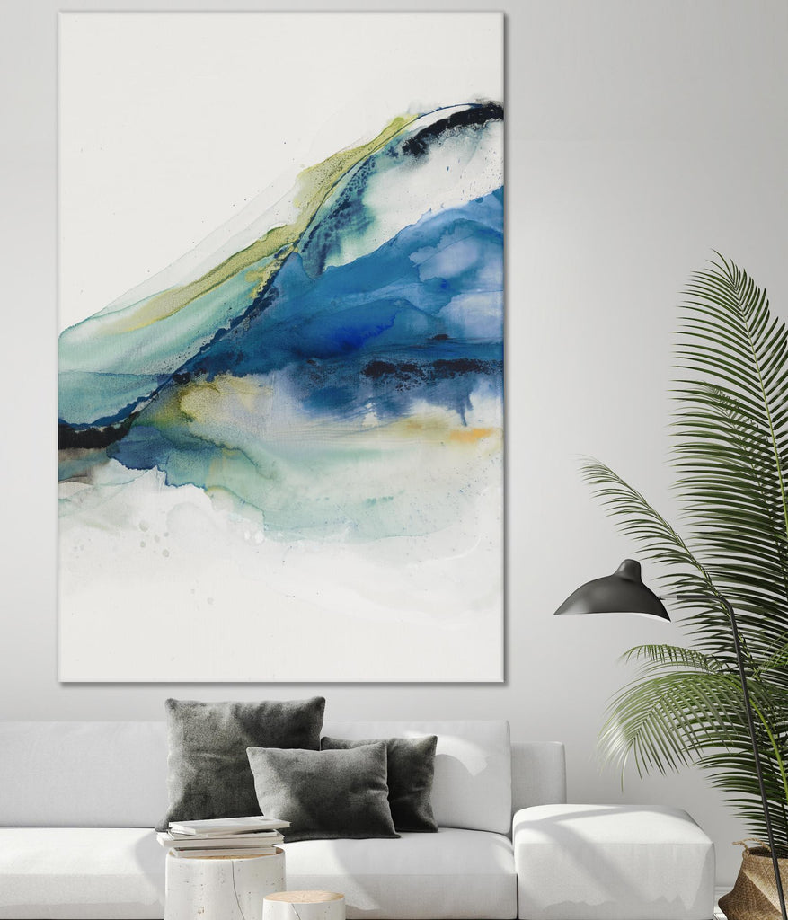 Terrain abstrait IV par Sisa Jasper sur GIANT ART - aquarelle verte