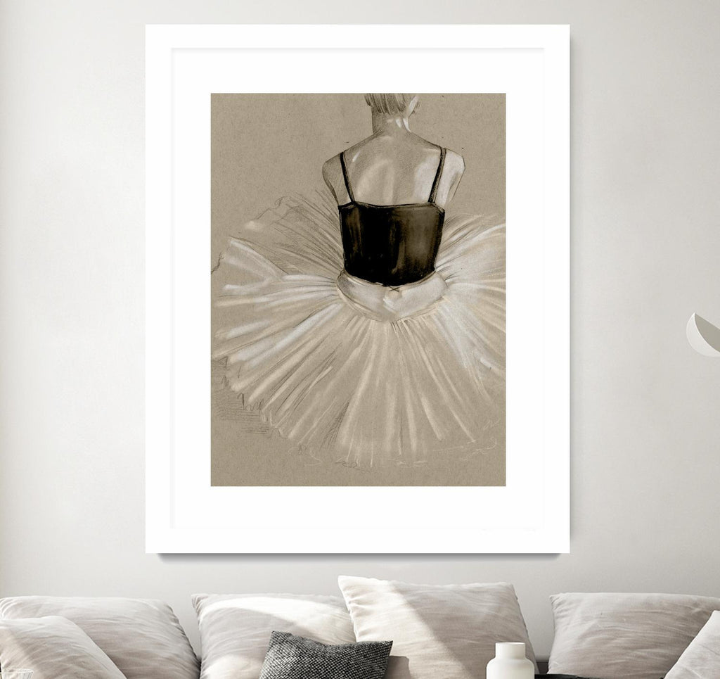 Black Leotard II de Jennifer Paxton Parker sur GIANT ART - ballerine beige noir et blanc
