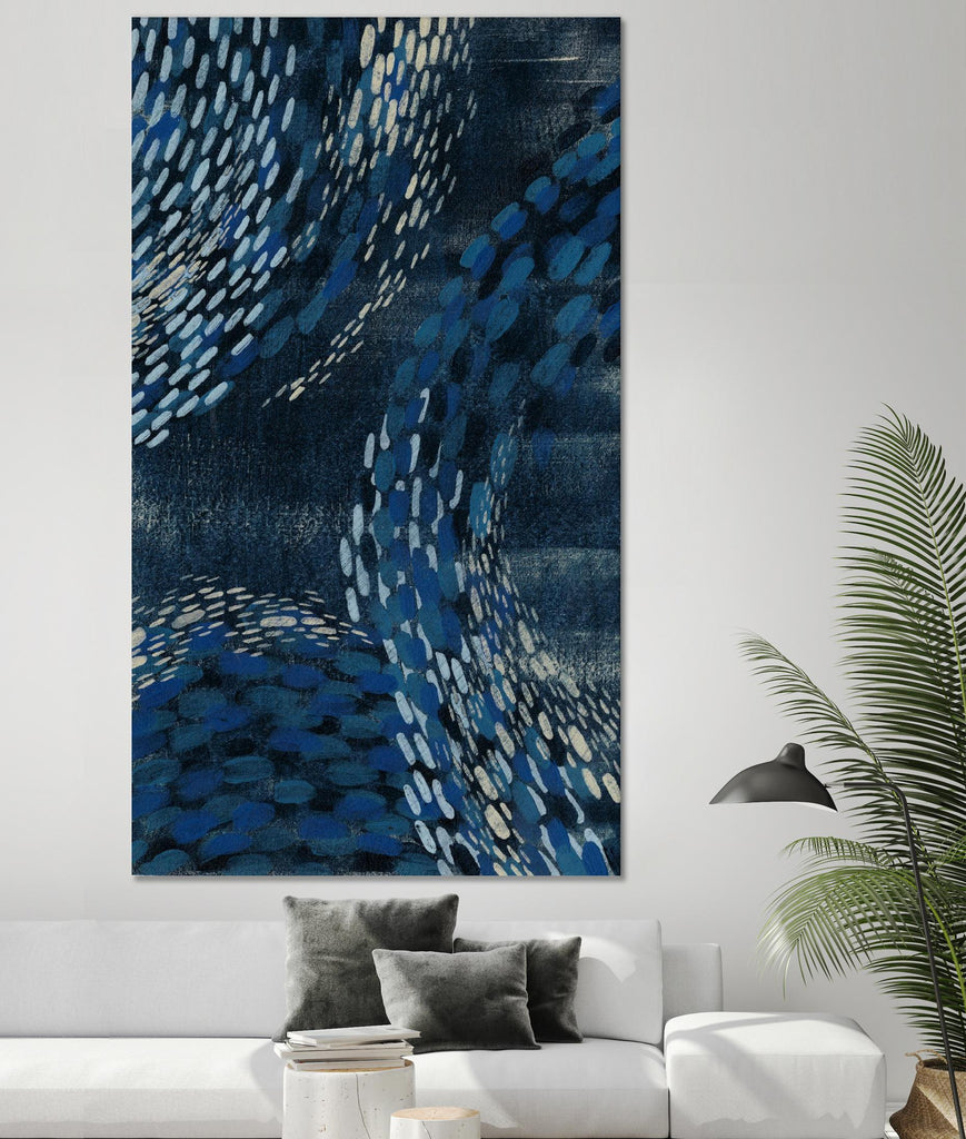 Moon Tide I de Grace Popp sur GIANT ART - abstrait bleu