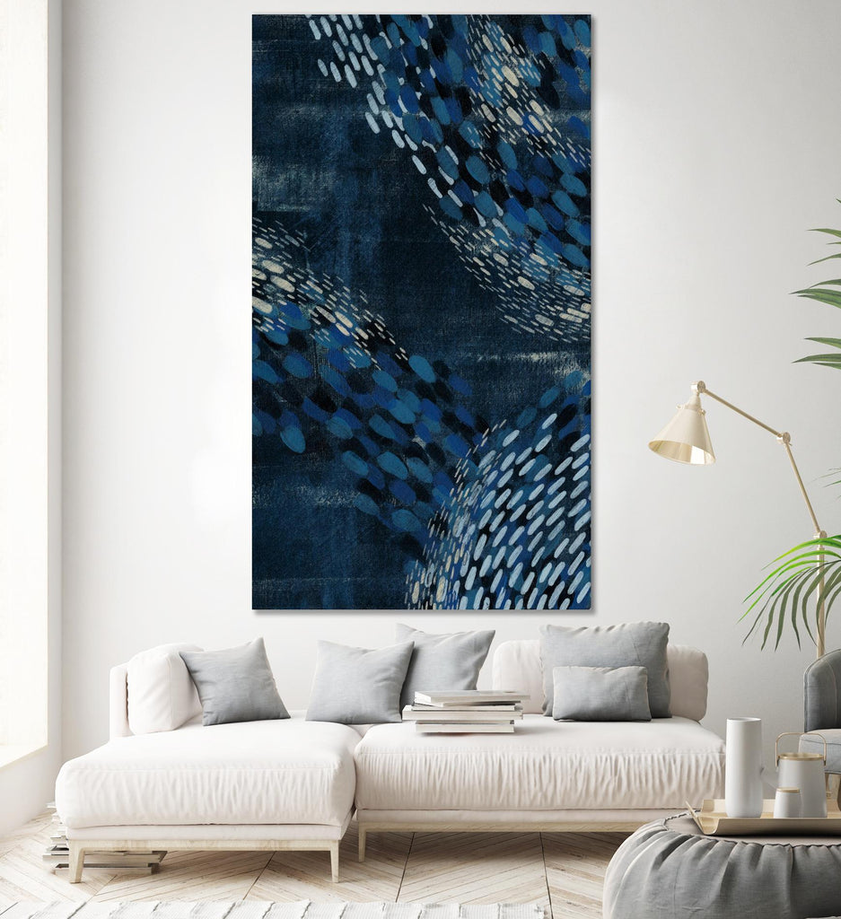 Moon Tide II de Grace Popp sur GIANT ART - abstrait bleu