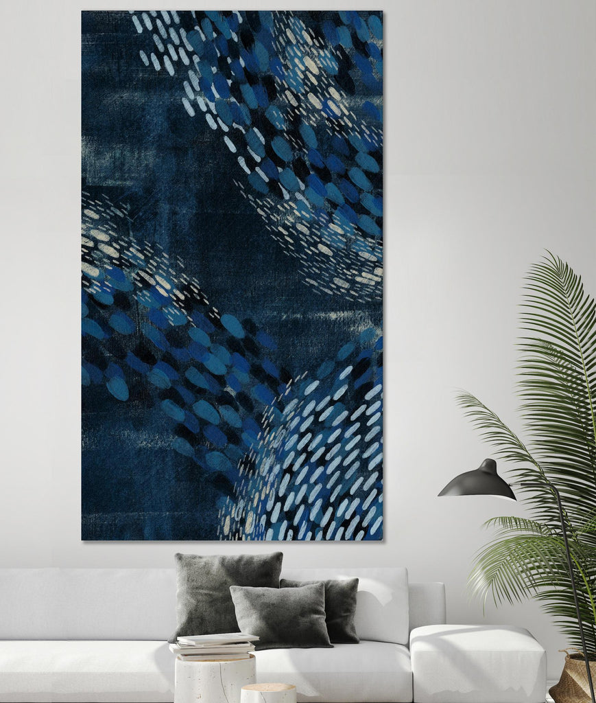 Moon Tide II de Grace Popp sur GIANT ART - abstrait bleu