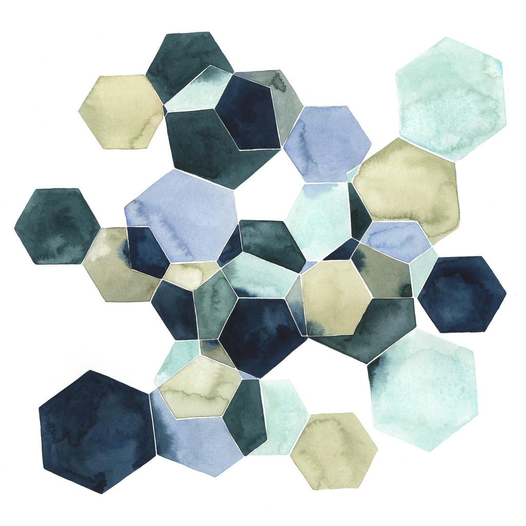 Crystallize I de Grace Popp sur GIANT ART - vert abstrait