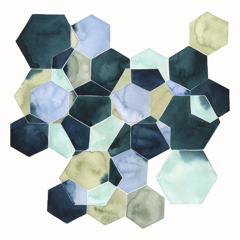 Crystallize II de Grace Popp sur GIANT ART - vert abstrait