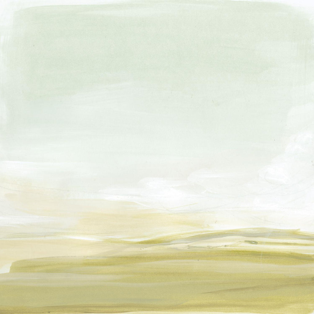 Horizon immatériel I de June Erica Vess sur GIANT ART - scène de mer verte