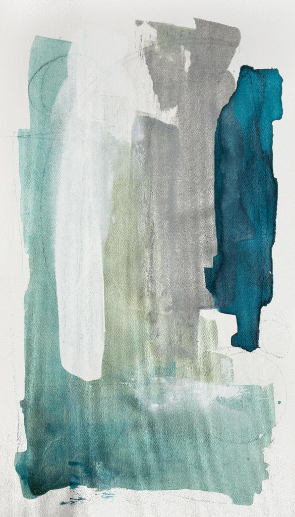 Seaglass III de Julia Contacessi sur GIANT ART - abstrait bleu