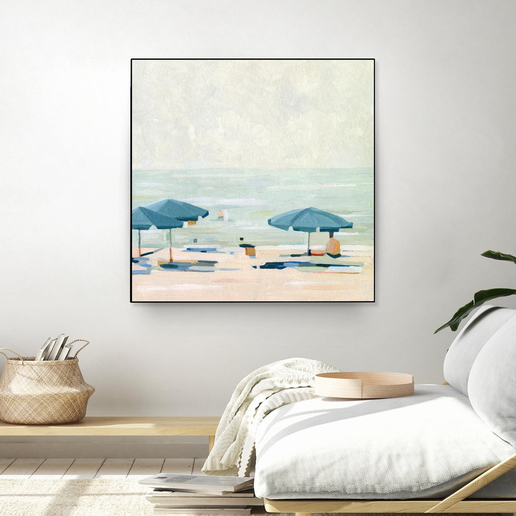 Si c'est les plages II par Emma Scarvey sur GIANT ART - plage beige côtière et tropicale 
