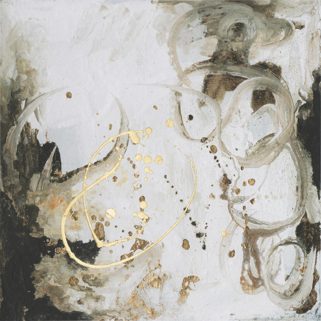 Amitié I par Joyce Combs sur GIANT ART - abstraction dorée