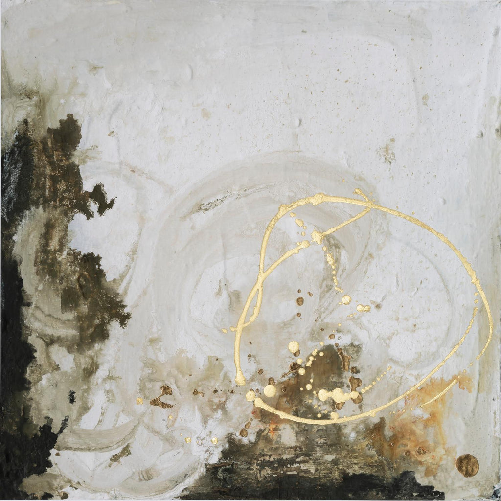 Amitié II par Joyce Combs sur GIANT ART - abstraction dorée