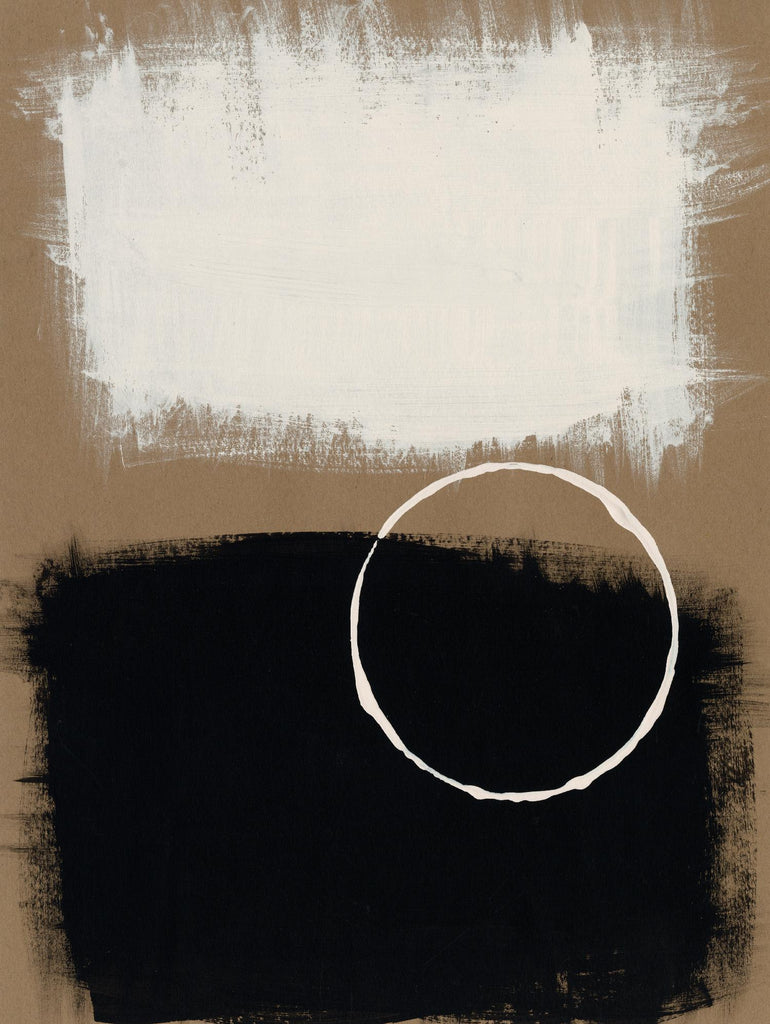 Anneaux neutres II par Regina Moore sur GIANT ART - abstrait blanc