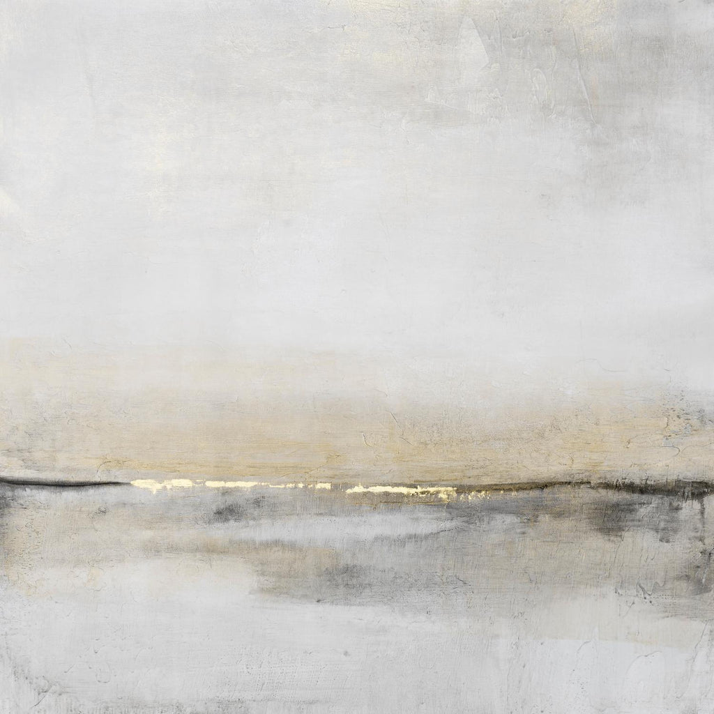 Horizontal Flow I par Tim OToole sur GIANT ART - abstraction dorée