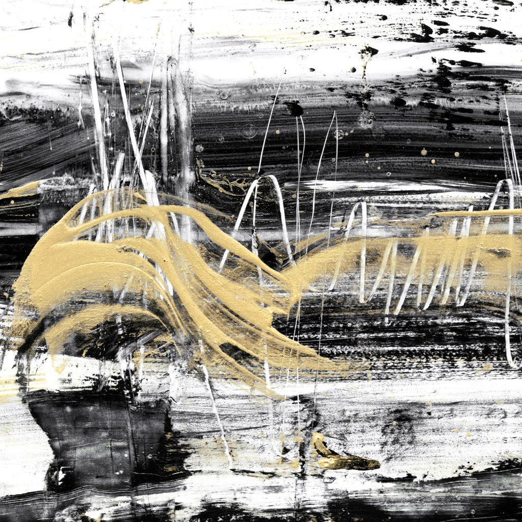 Gold Wave I par Ethan Harper sur GIANT ART - or abstrait abstrait