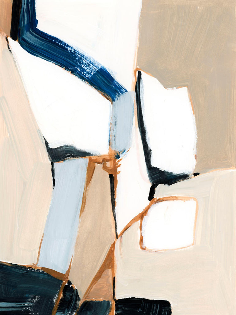 Diagramme I par Victoria Barnes sur GIANT ART - abstrait beige