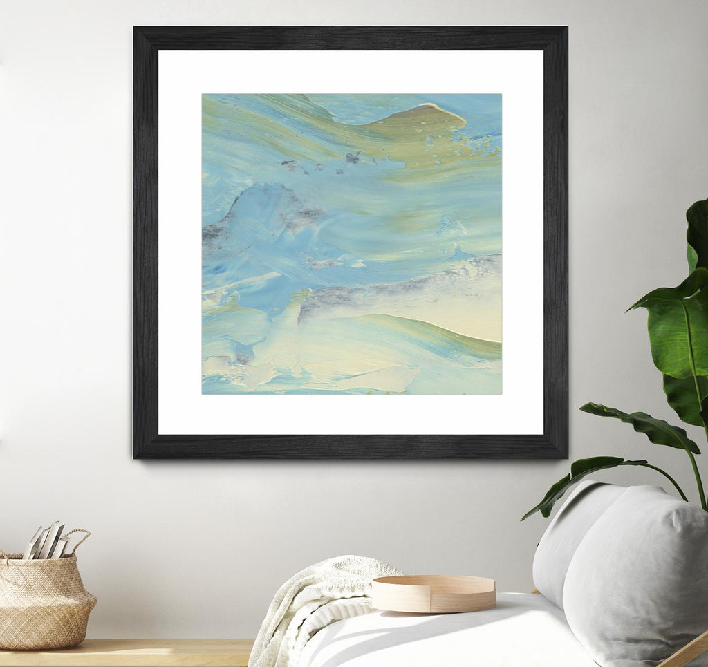 Waters Edge III par Alicia Ludwig sur GIANT ART - abstrait vert