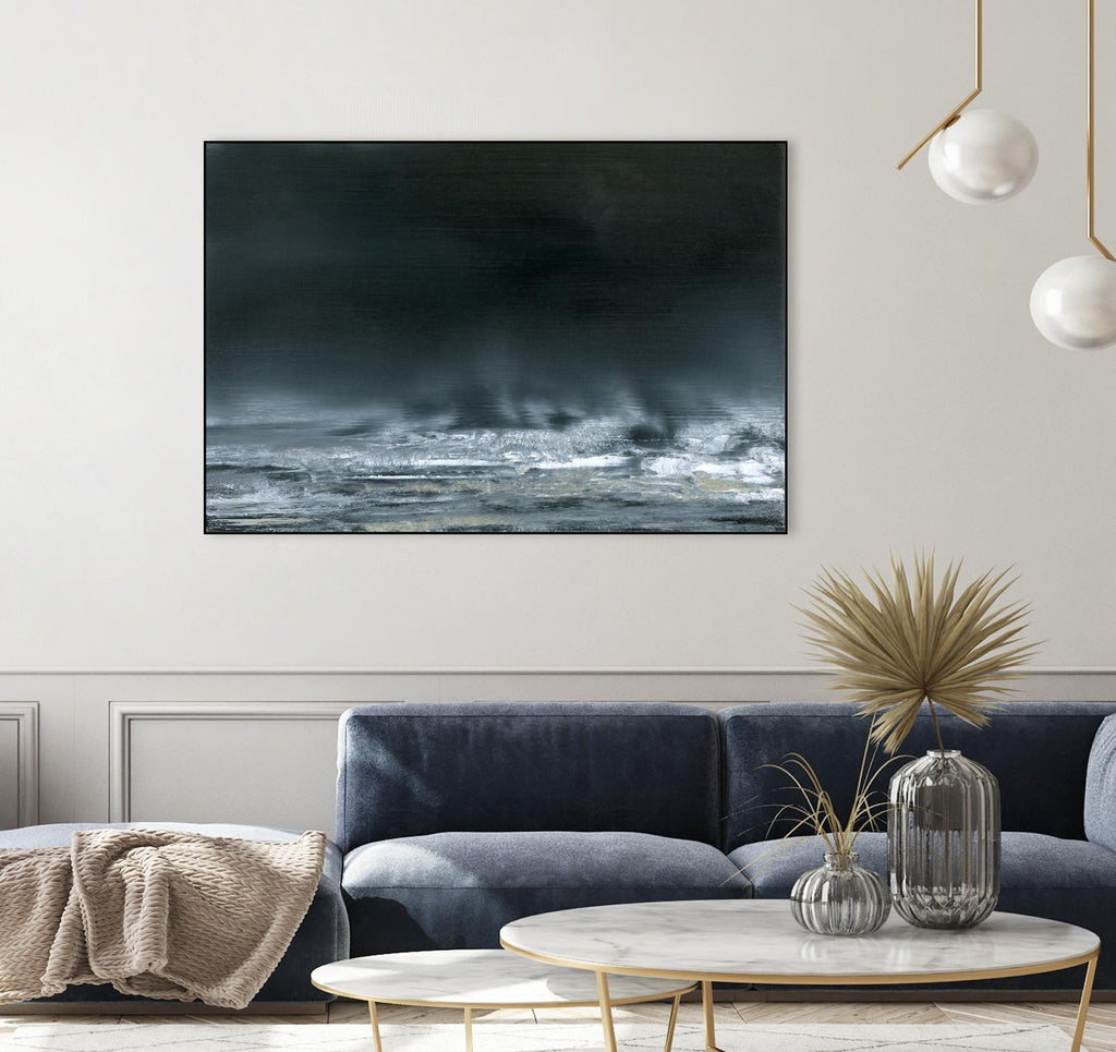 Vue de la mer I par Sharon Gordon sur GIANT ART - océan costal bleu