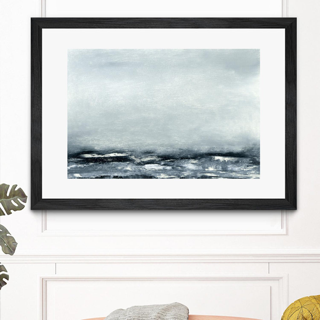 Sea View IV par Sharon Gordon sur GIANT ART - océan costal bleu