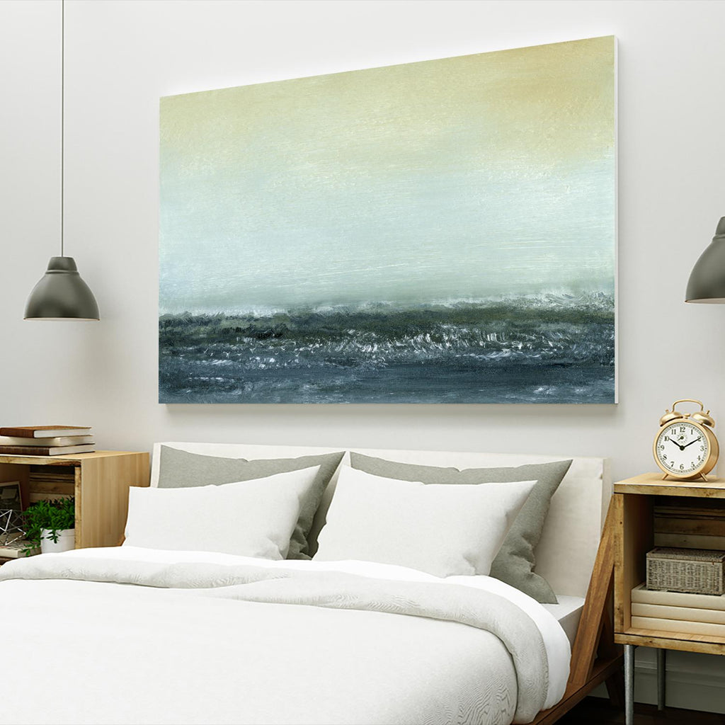Sea View VI par Sharon Gordon sur GIANT ART - océan costal bleu