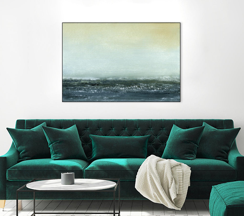 Sea View VI par Sharon Gordon sur GIANT ART - océan costal bleu