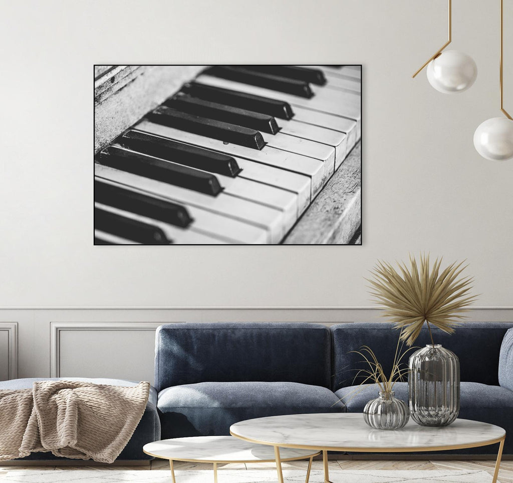 Piano vintage par Pexels sur GIANT ART - loisirs blancs