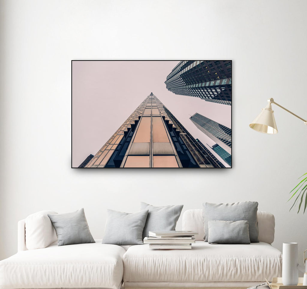 Skyline view par Pexels sur GIANT ART - scène de ville noire