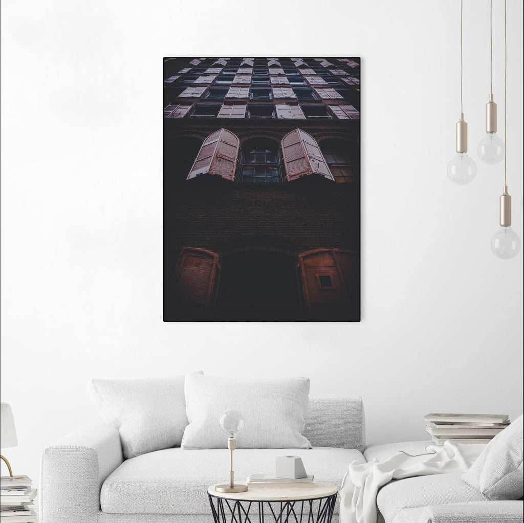 Fenêtres IV par Pexels sur GIANT ART - noir architectural
