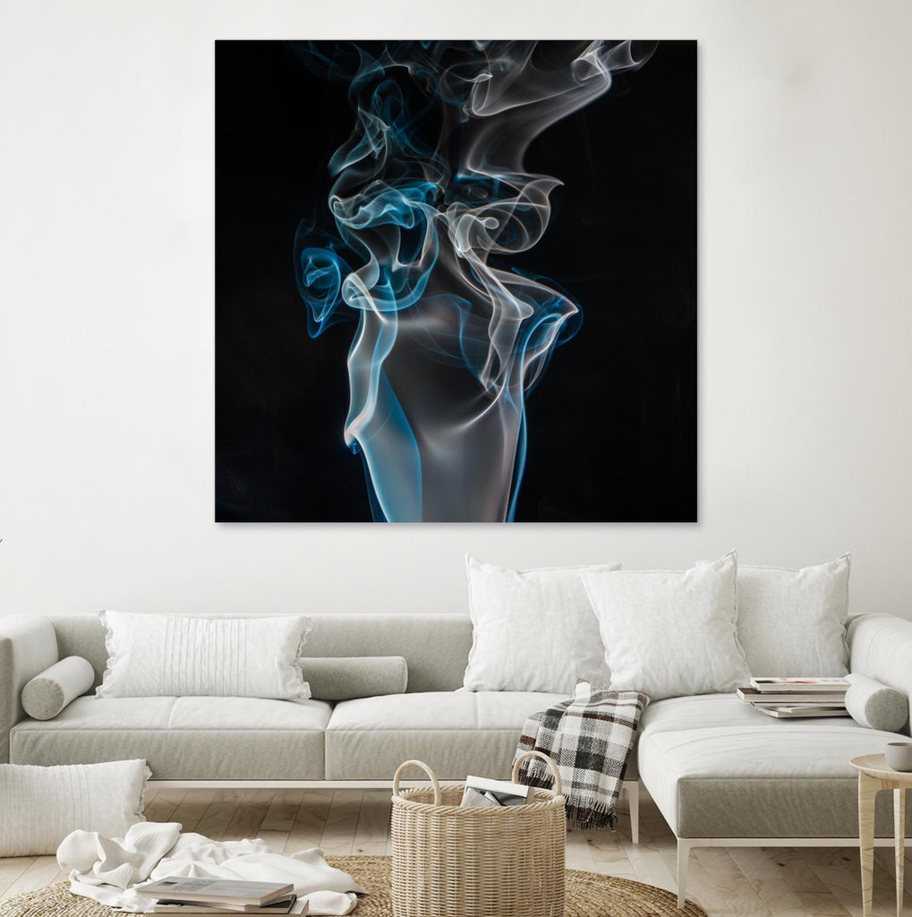 Blue smoke par Pexels sur GIANT ART - art photo bleu