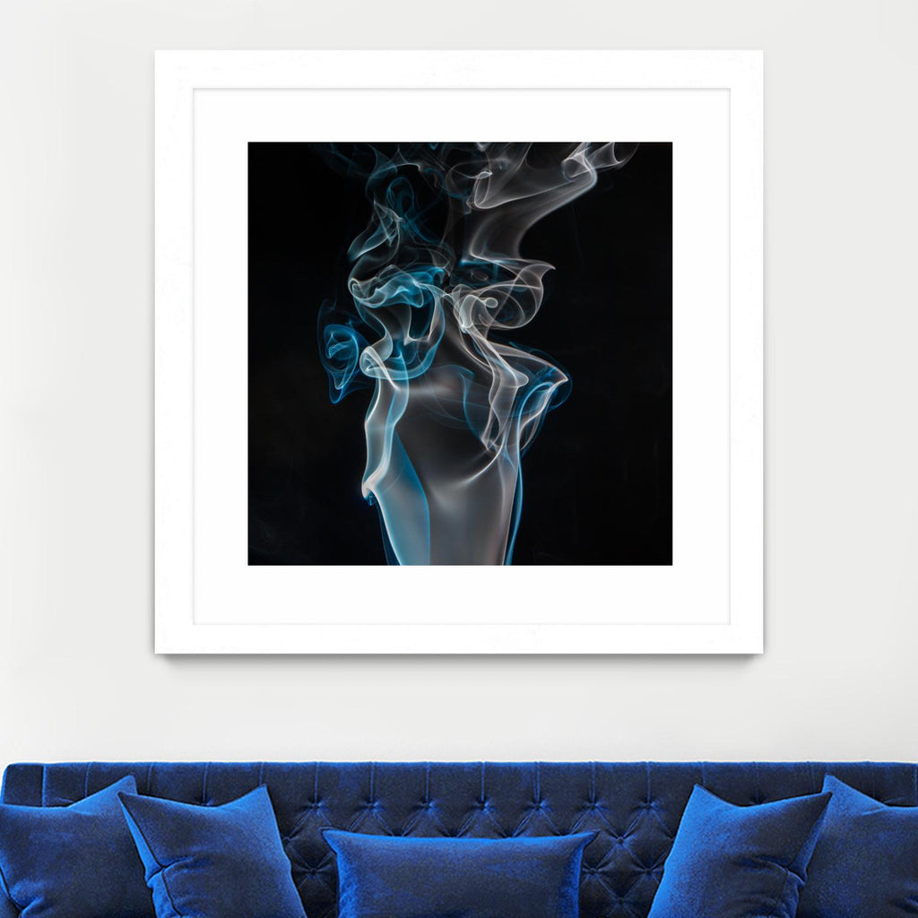 Blue smoke par Pexels sur GIANT ART - art photo bleu