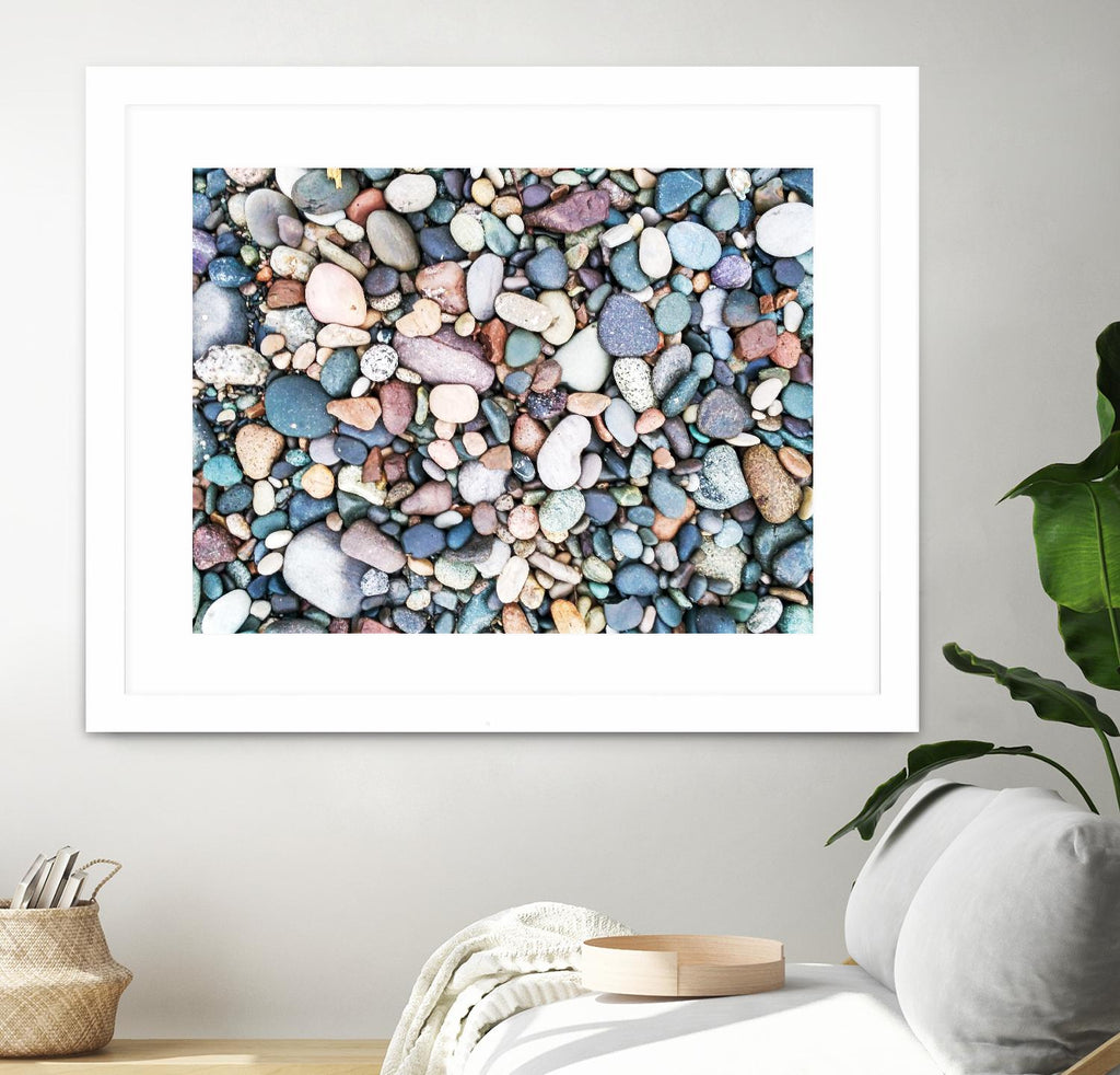 Pebbles  par Pexels sur GIANT ART - art photo bleu